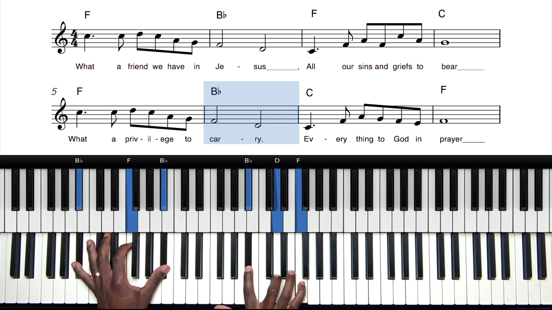Filling Space In Hymns 