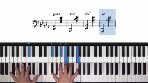 B Section Stride Voicings