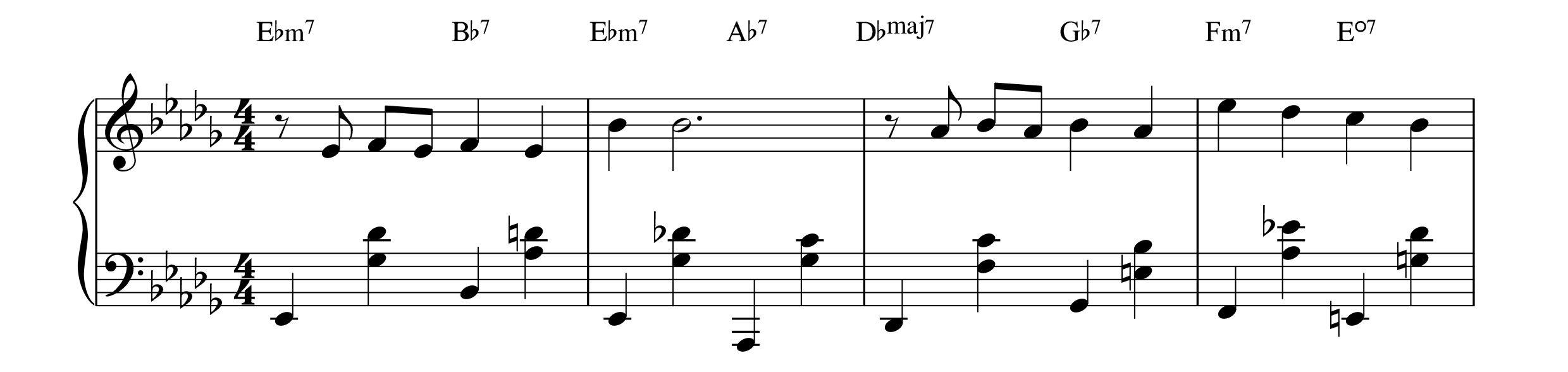 Stride Pattern with Melody
