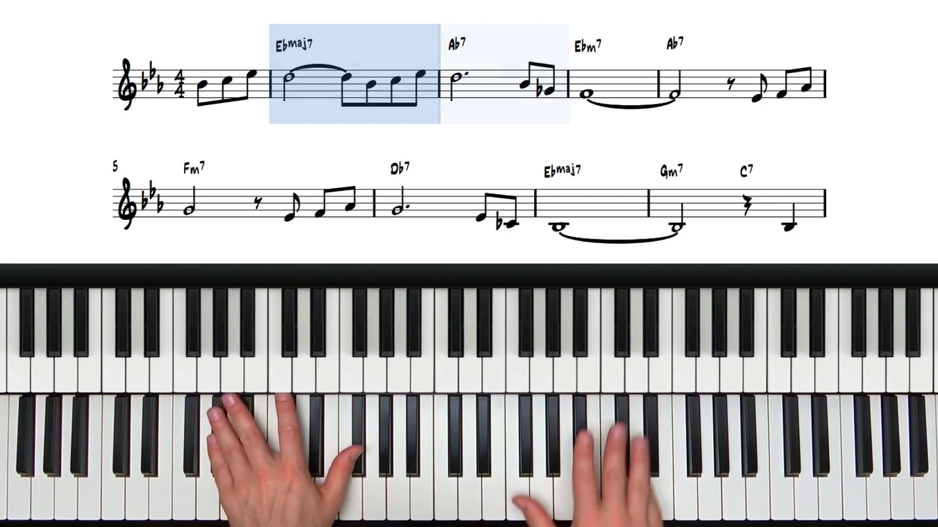 Tenderly Piano lesson