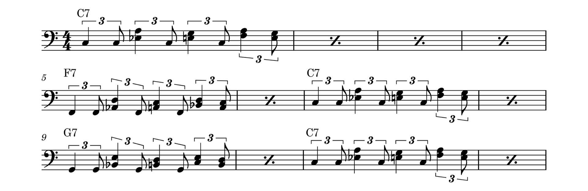 Boogie Woogie Left Hand Bass Lines