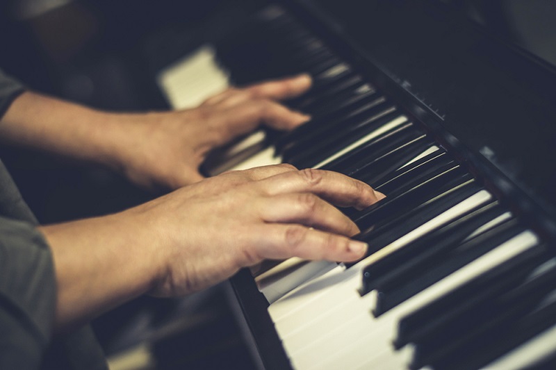 playing piano